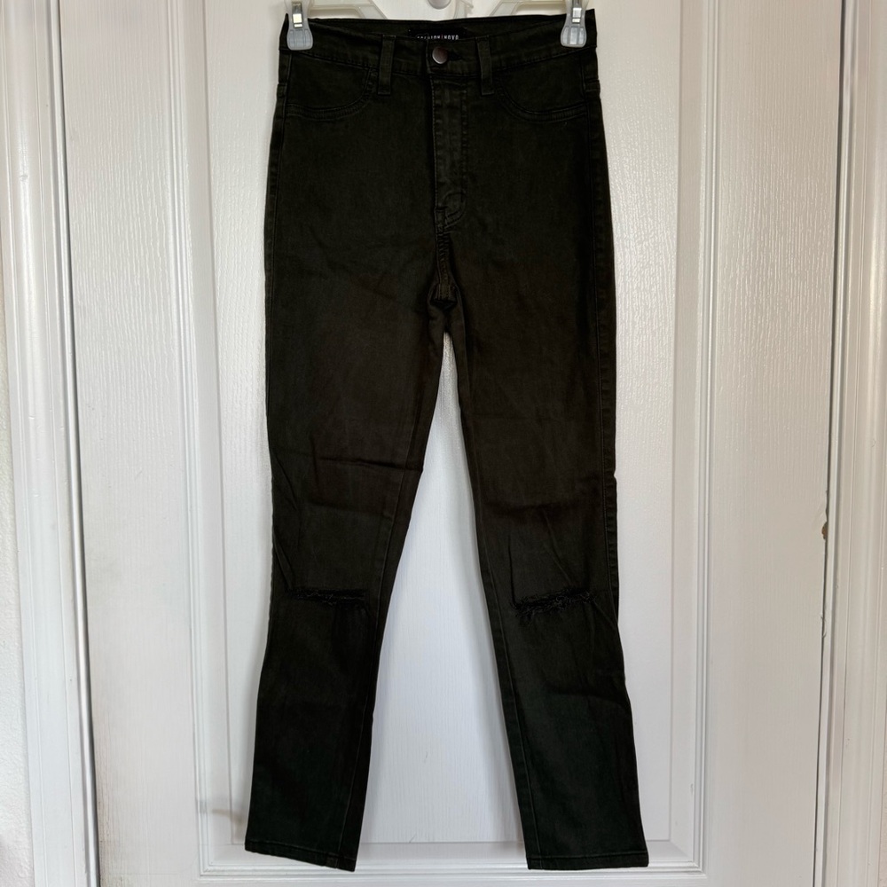 Fashion Nova High Wasited Distress Skinny Jeans